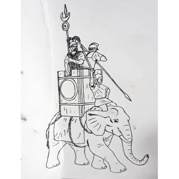 Hannibal's Carthaginian War Elephant w/Drivers Scale: 1/32 - Picture 3 of 4